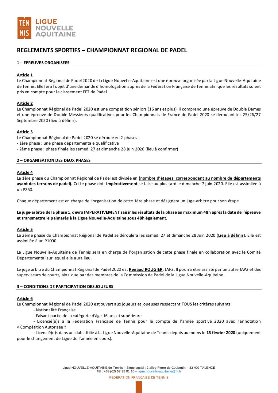 Aperçu du document Reglement-régional-padel-lna2020.pdf - page 1/4 Reglement-régional-padel-lna2020.pdf - page 1/4